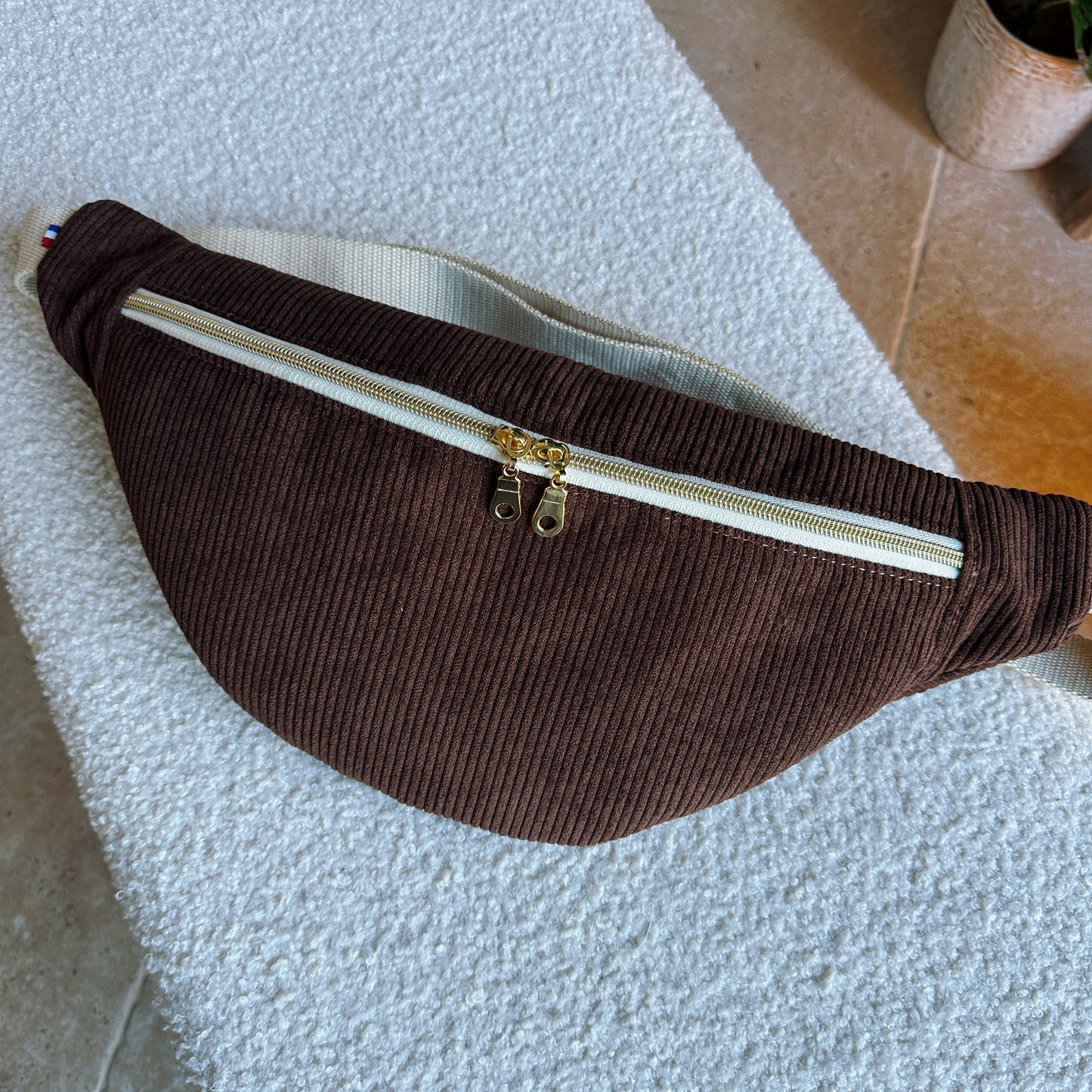 Sac banane Velours