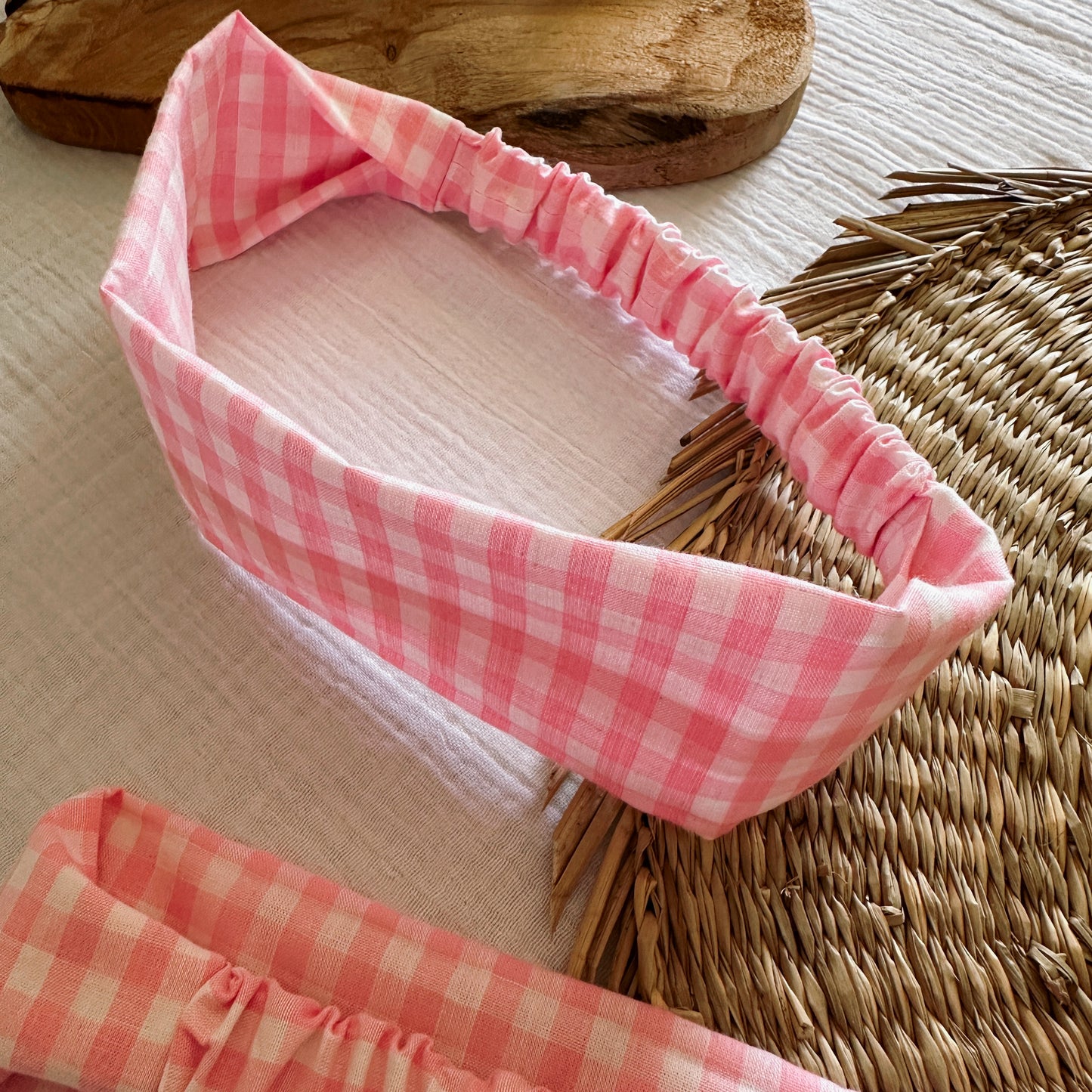 Bandeau Vichy Rose