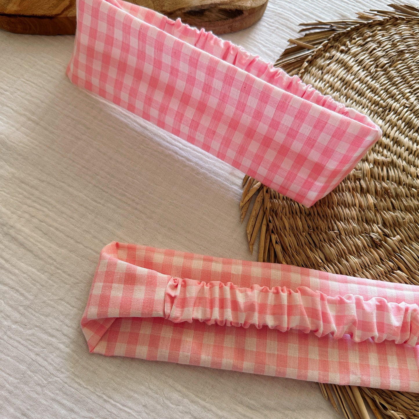 Bandeau Vichy Rose