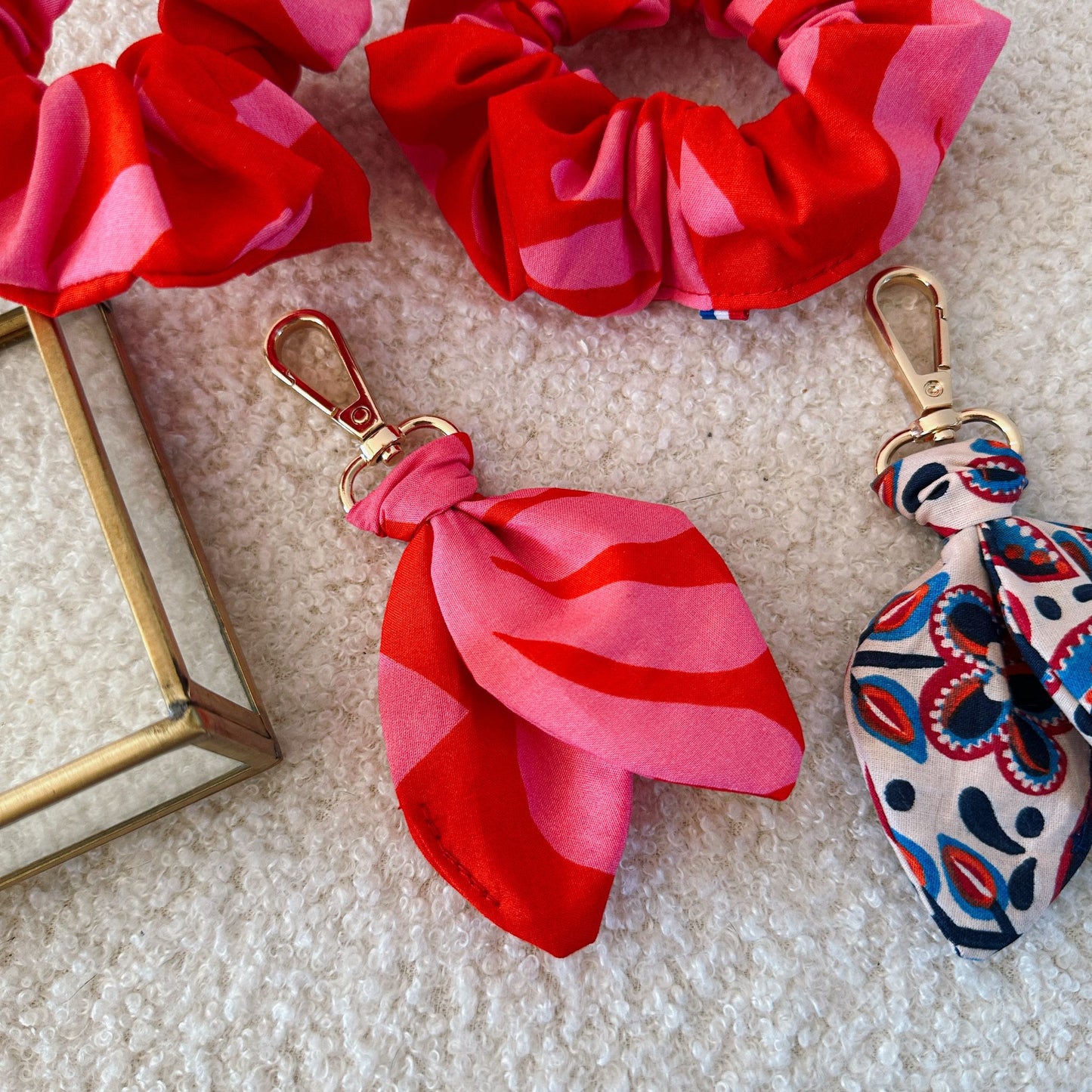 Porte-Clés Papillon Rouge