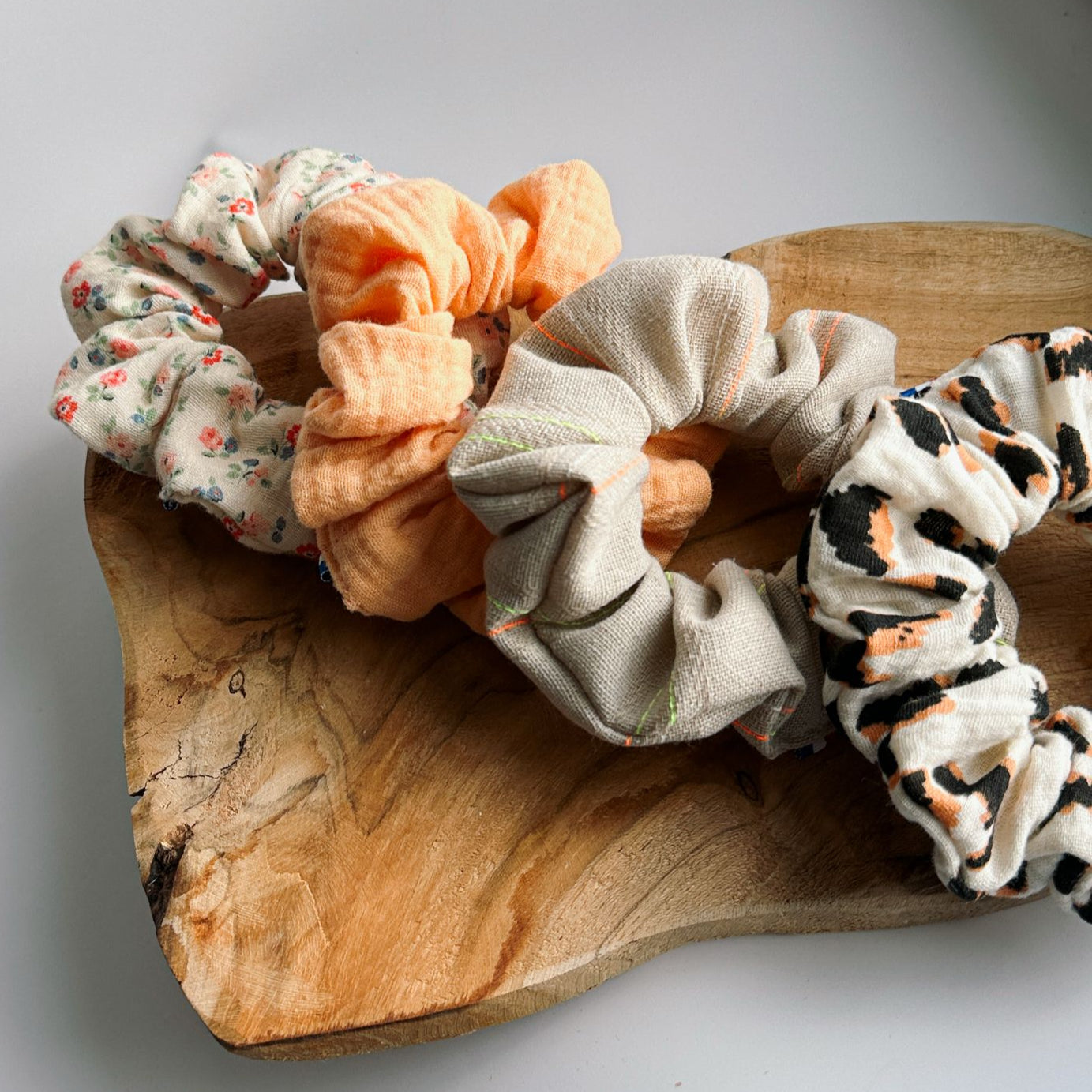 Chouchou Léopard en Gaze de coton