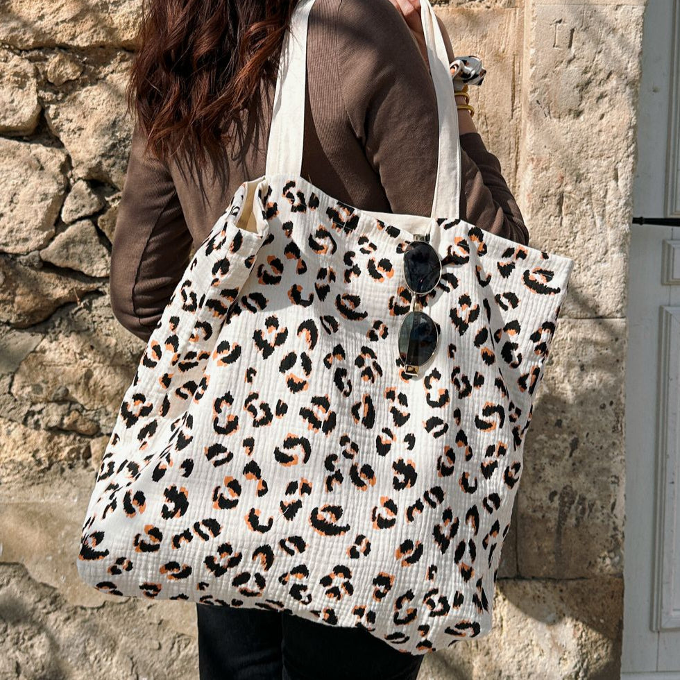 Tote-bag XL en Gaze de coton