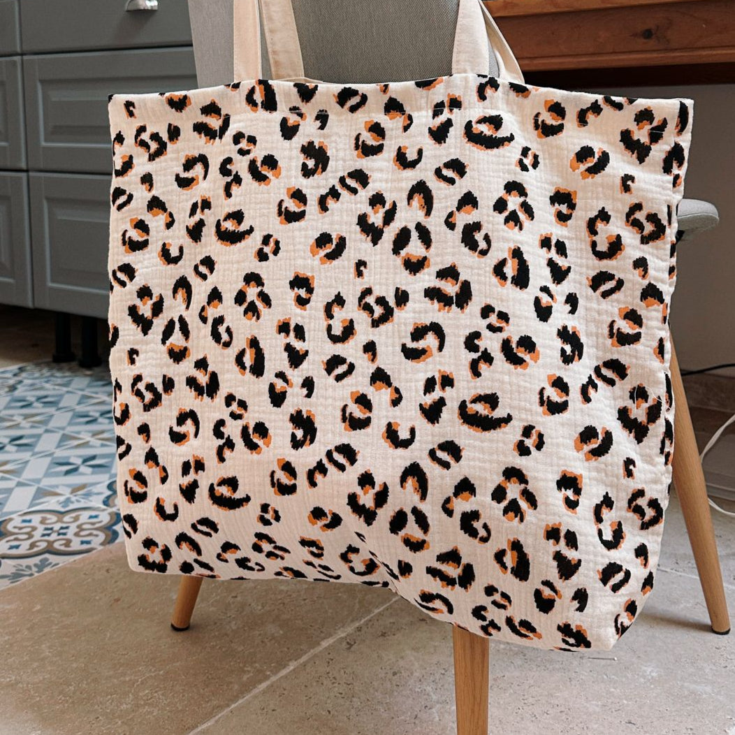 Tote-bag XL en Gaze de coton
