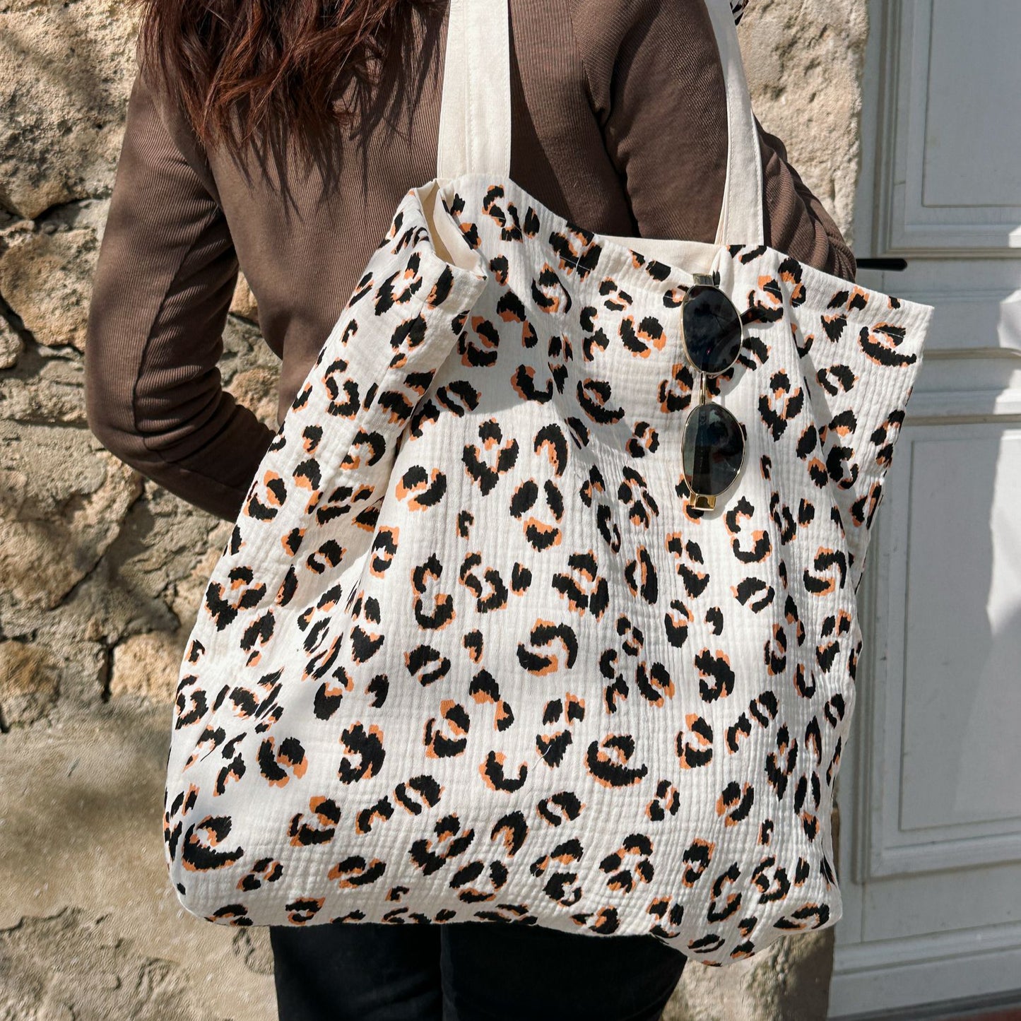 Tote-bag XL en Gaze de coton