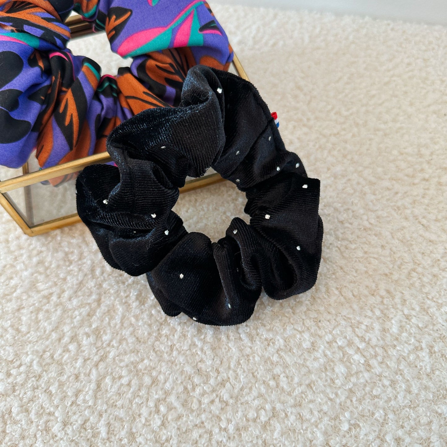 Chouchou Velours Noir