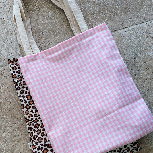Tote-bag Vichy Rose