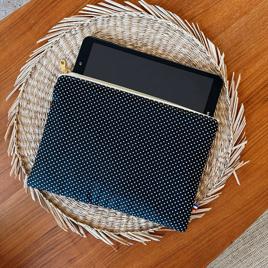 Housse Ordi/iPad Pois