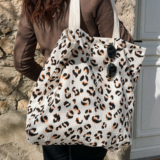 Tote-bag XL en Gaze de coton