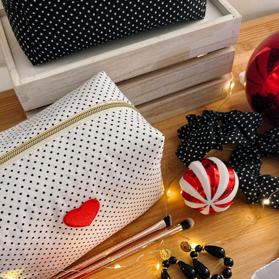 Trousse à maquillage Pois ❤️