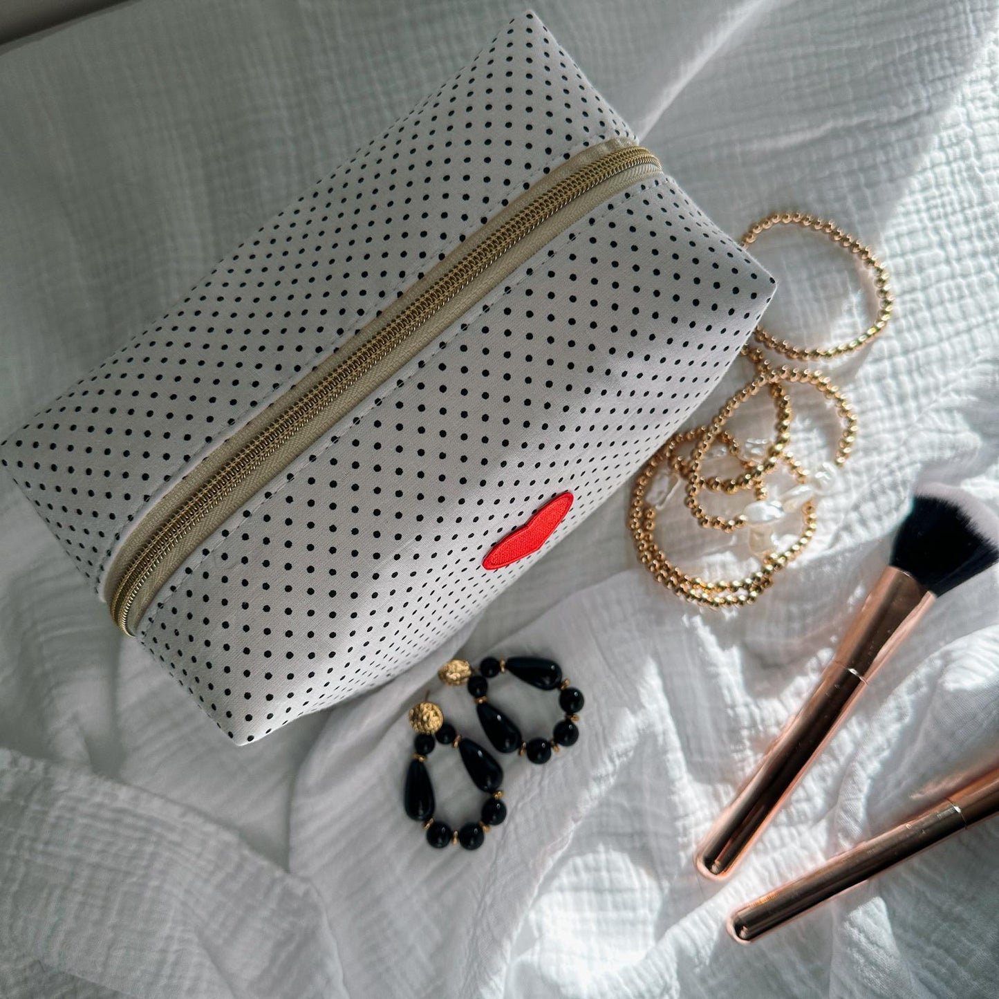 Trousse à maquillage Pois ❤️