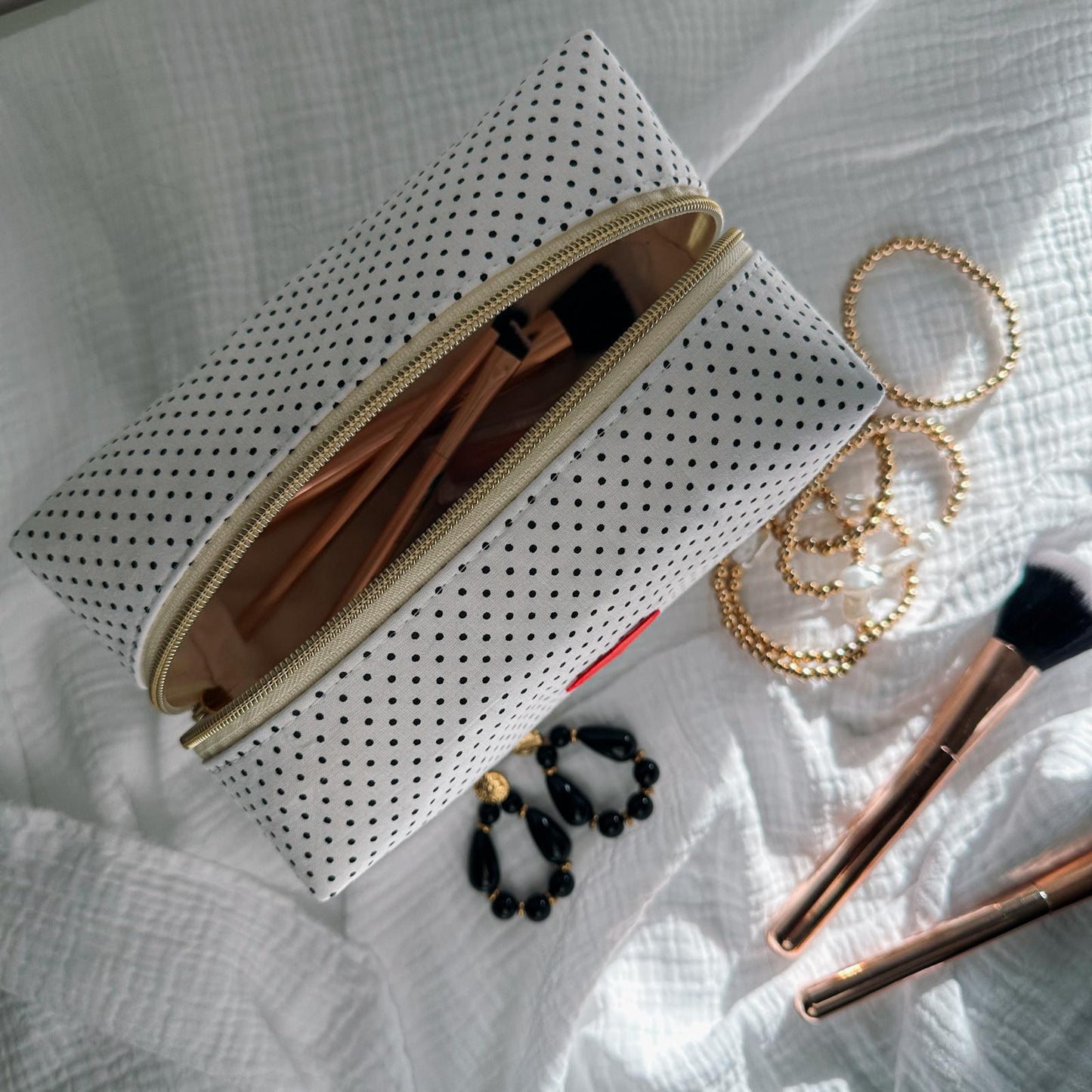 Trousse à maquillage Pois ❤️