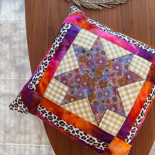 Housse de coussin Léo/Fleuri