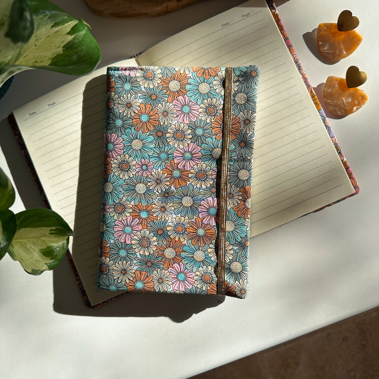 Protège carnet de notes Fleuri