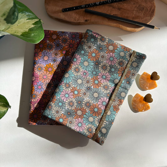 Protège carnet de notes Fleuri