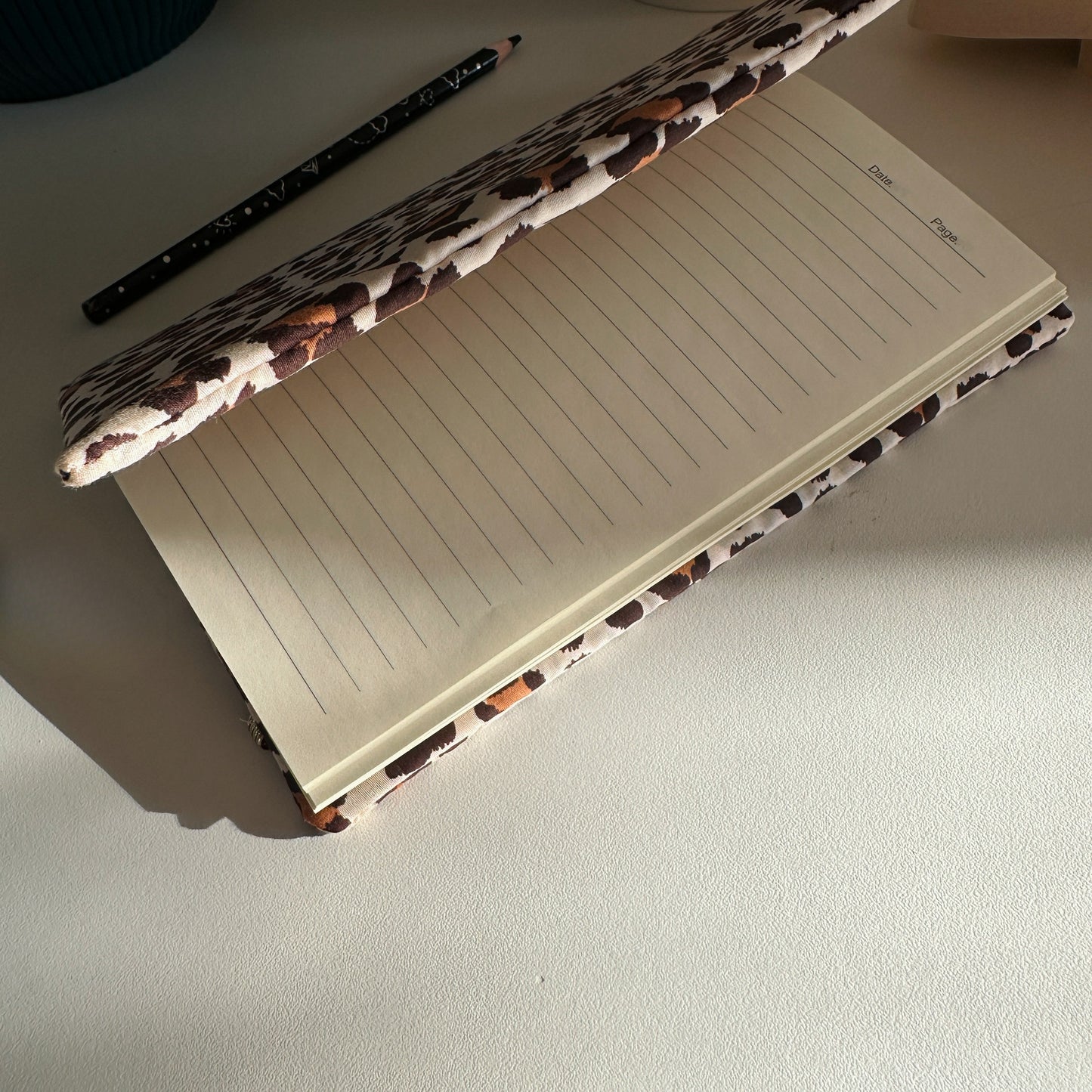 Protège carnet de notes Léopard